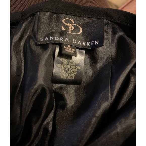 Vintage Sandra Darren Jeweled High Waisted Wide Leg Pants Womens Size 8 Cocktail - Picture 8 of 8